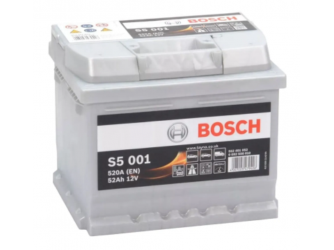 BOSCH 552401052 S5001 612020 063 52Ah 520 CCA Car Battery BOSCH 552401052 S5001 612020 063 52Ah 520 CCA Car Battery