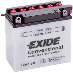 Exide 12N5-3B 12v 5Ah Wet Motorcycle Battery
