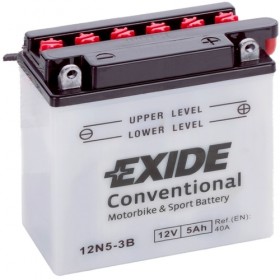 Exide 12N5-3B 12v 5Ah Wet Motorcycle Battery
