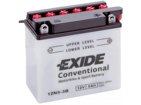 Exide 12N5-3B 12v 5Ah Wet Motorcycle Battery