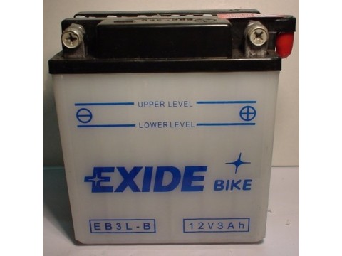 Exide EB3L-B 12v 3Ah Wet Motorcycle Battery Exide EB3L-B 12v 3Ah Wet Motorcycle Battery