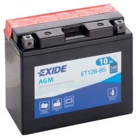 Exide ET12BBS 12v 10Ah AGM Motorcycle Battery (YT12B4)