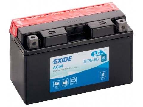 Exide ET7B-BS 12v 6.5Ah AGM Motorcycle Battery (YT7BBS) Exide ET7B-BS 12v 6.5Ah AGM Motorcycle Battery (YT7BBS)