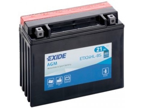 Exide ETX24HL-BS 12v 21Ah AGM Motorcycle Battery (YTX24HLBS) Exide ETX24HL-BS 12v 21Ah AGM Motorcycle Battery (YTX24HLBS)