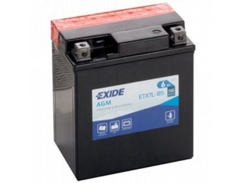 Exide ETX7L-BS 12v 6Ah AGM Motorcycle Battery (YTX7LBS) Exide ETX7L-BS 12v 6Ah AGM Motorcycle Battery (YTX7LBS)