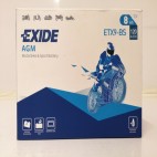 Exide ETX9-BS 12v 8Ah AGM Motorcycle Battery (YTX9BS) (ETX9BS) Exide ETX9-BS 12v 8Ah AGM Motorcycle Battery (YTX9BS) (ETX9BS)