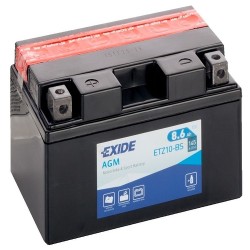 Exide ETZ10-BS 12v 8.6Ah AGM Motorcycle Battery (YTZ10BS)