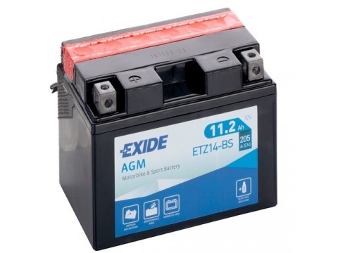 Exide ETZ14-BS 12v 11.2Ah AGM Motorcycle Battery (YTZ14S-BS) Exide ETZ14-BS 12v 11.2Ah AGM Motorcycle Battery (YTZ14S-BS)