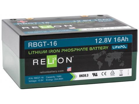 Lithium RBGT16 12v 16AH Golf Trolley Battery