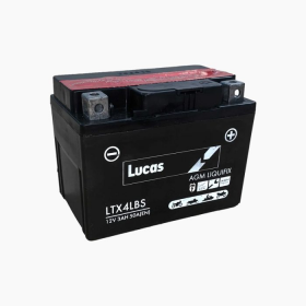 Lucas LYTX4L-BS 12v 3Ah AGM Motorcycle Battery