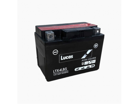 Lucas LYTX4L-BS 12v 3Ah AGM Motorcycle Battery Lucas LYTX4L-BS 12v 3Ah AGM Motorcycle Battery