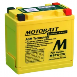Motobatt MBTX12U 12V 14Ah Motorcycle Battery 
