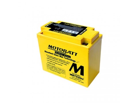 Motobatt MBTX20U 12V 22.5AH 335CCA Motorcycle Battery Motobatt MBTX20U 12V 22.5AH 335CCA Motorcycle Battery