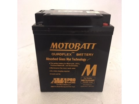 Motobatt MBTX20UHD 12V 22.5AH 335CCA Motorcycle Battery