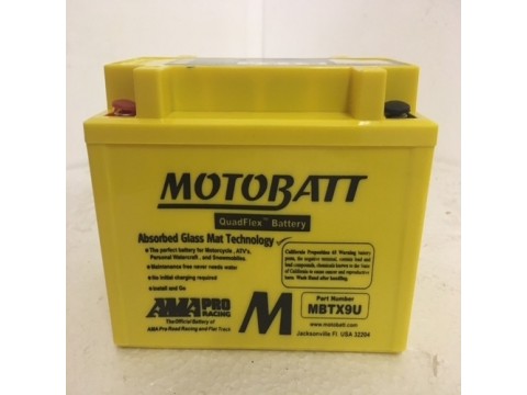 Motobatt MBTX9U 12V 10Ah Motorcycle Battery 