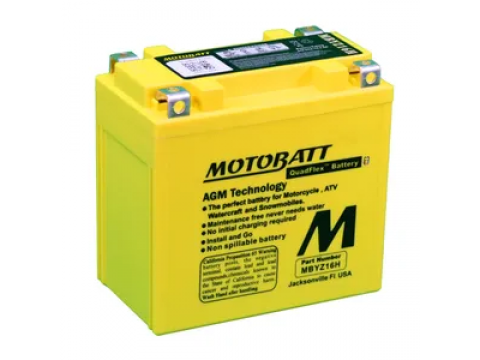 Motobatt MBYZ16H 12V 16Ah Motorcycle Battery Motobatt MBYZ16H 12V 16Ah Motorcycle Battery