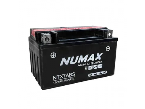 Numax YTX7A-BS 12v 6Ah AGM Motorcycle Battery Numax YTX7A-BS 12v 6Ah AGM Motorcycle Battery
