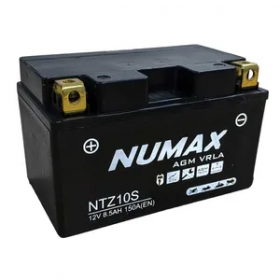 Numax YTZ10S 12v 8.5Ah AGM Motorcycle Battery
