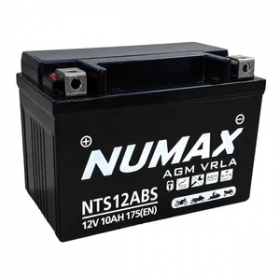 Numax YT12ABS 12v 10Ah AGM Motorcycle Battery