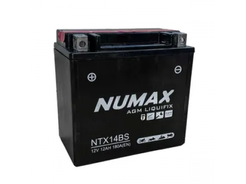 Numax YTX14-BS 12v 12Ah AGM Motorcycle Battery Numax YTX14-BS 12v 12Ah AGM Motorcycle Battery