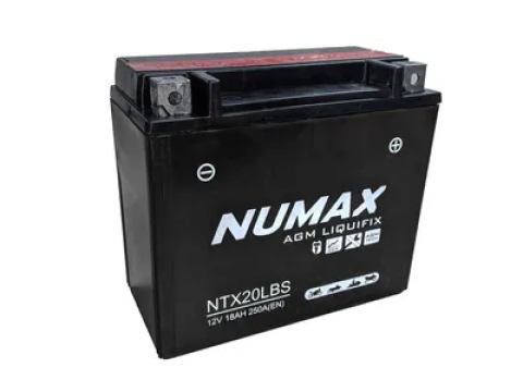 Numax YTX20L-BS 12v 18Ah AGM Motorcycle Battery Numax YTX20L-BS 12v 18Ah AGM Motorcycle Battery
