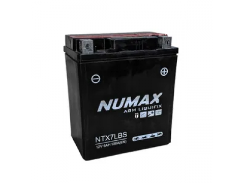 Numax YTX7L-BS 12v 6Ah AGM Motorcycle Battery