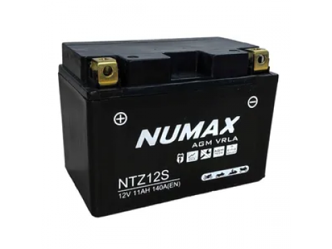 Numax YTZ12S 12v 11Ah AGM Motorcycle Battery