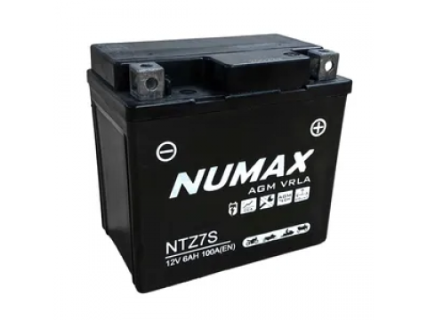 Numax YTZ7S 12v 6Ah AGM Motorcycle Battery Numax YTZ7S 12v 6Ah AGM Motorcycle Battery