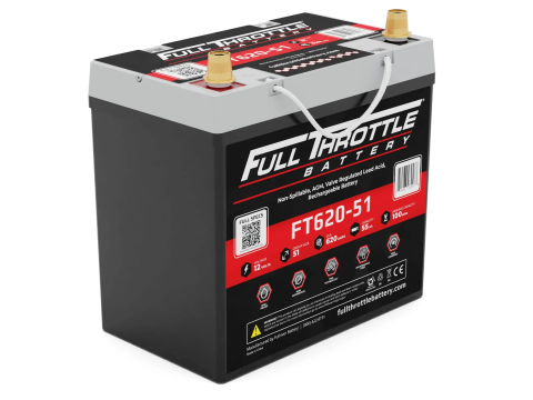 FULL THROTTLE FT620-51 55AH AGM 068516 BATTERY FULL THROTTLE FT620-51 55AH AGM 068516 BATTERY
