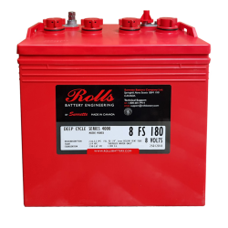 Rolls 8V 8-FS-180 8v 182Ah Deep Cycle 8FSGCHC Battery 8FS180