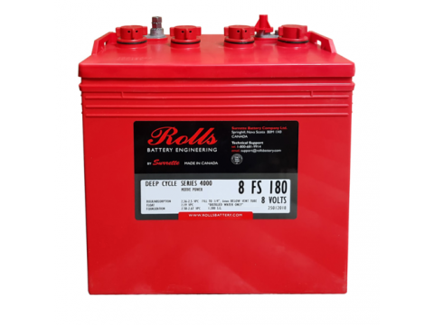 Rolls 8V 8-FS-180 8v 182Ah Deep Cycle 8FSGCHC Battery 8FS180 Rolls 8V 8-FS-180 8v 182Ah Deep Cycle 8FSGCHC Battery 8FS180
