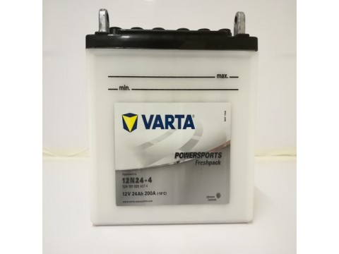 Varta 12N24-4 Funstart Wet Motorcycle Battery (524 101 020) (12N24-4) 12V 24Ah Varta 12N24-4 Funstart Wet Motorcycle Battery (524 101 020) (12N24-4) 12V 24Ah