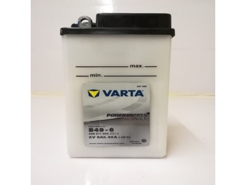Varta B49-6 Funstart Freshpack Motorcycle Battery (008 011 004) (B49-6) 6V 8Ah Varta B49-6 Funstart Freshpack Motorcycle Battery (008 011 004) (B49-6) 6V 8Ah