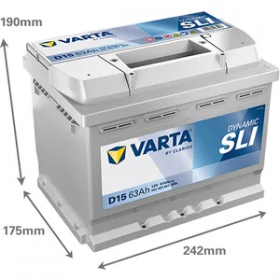 Varta D15 Silver Dynamic 563 400 061 (027)