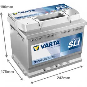 Varta D43 Blue Dynamic 560 127 054 (078)