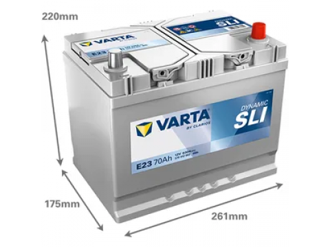 Varta E23 Blue 030 Dynamic 068 battery 570412063 Varta E23 Blue 030 Dynamic 068 battery 570412063