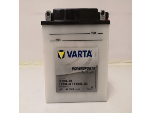 Varta YB10L-B2 Funstart Wet Motorcycle Battery (511 013 009) (YB10LB2) (12N10-3B) 12V 11Ah Varta YB10L-B2 Funstart Wet Motorcycle Battery (511 013 009) (YB10LB2) (12N10-3B) 12V 11Ah