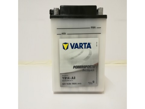 Varta YB14-A2 Funstart Wet Motorcycle Battery (514 012 014) (YB14A2) 12V 14Ah Varta YB14-A2 Funstart Wet Motorcycle Battery (514 012 014) (YB14A2) 12V 14Ah