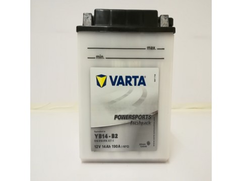 Varta YB14-B2 Funstart Wet Motorcycle Battery (514 014 014) (YB14B2) 12V 14Ah Varta YB14-B2 Funstart Wet Motorcycle Battery (514 014 014) (YB14B2) 12V 14Ah