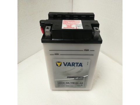 Varta YB14L-A2 Funstart Wet Motorcycle Battery (514 011 014) (YB14LA2) (12N14-3A) 12V 14Ah Varta YB14L-A2 Funstart Wet Motorcycle Battery (514 011 014) (YB14LA2) (12N14-3A) 12V 14Ah