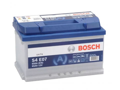 BOSCH 565500065 S4E07 611940 100 65Ah 650 CCA efb Car Battery
