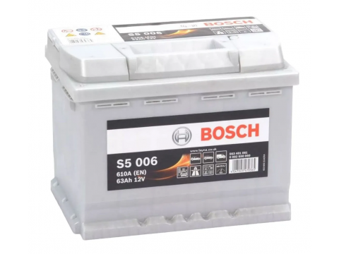 BOSCH 563401061 S5006 612024 077 63Ah 610 CCA Car Battery BOSCH 563401061 S5006 612024 077 63Ah 610 CCA Car Battery