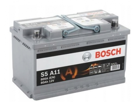 BOSCH 580901080 S5A11 611926 115 80Ah 800 CCA 115AGM Car Battery BOSCH 580901080 S5A11 611926 115 80Ah 800 CCA 115AGM Car Battery