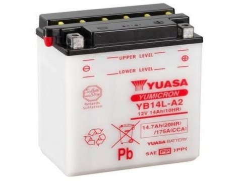 Yuasa YB14LA2 12v 14Ah Motorcycle Battery (YB14LA-2)