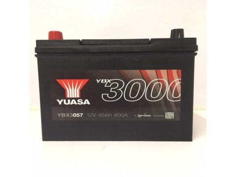 YUASA YBX3057 45Ah 400CCA 057 Car Battery YUASA YBX3057 45Ah 400CCA 057 Car Battery