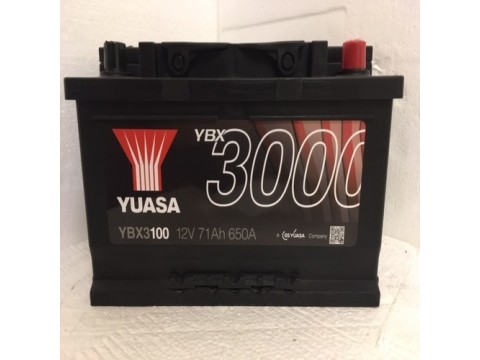 YUASA YBX3100 71Ah 650 CCA Car Battery YUASA YBX3100 71Ah 650 CCA Car Battery