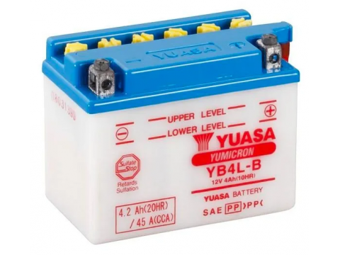 Yuasa YB4LB 12v 4Ah Motorcycle Battery 