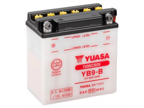 Yuasa YB9B 12v 9Ah Motorcycle Battery