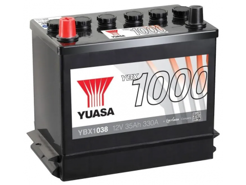 YUASA YBX1038 35Ah 330 CCA Car Battery