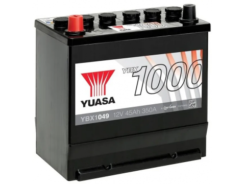 YUASA YBX1049 45Ah 350 CCA Car Battery